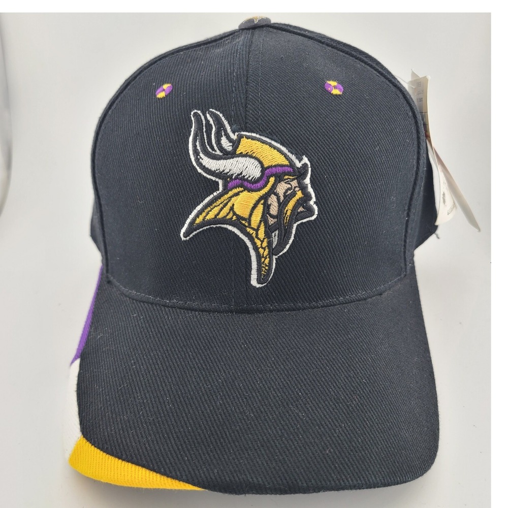 Vintage 90s ANNCO Minnesota Vikings NFL Strapback Hat Football Embroidered Logo